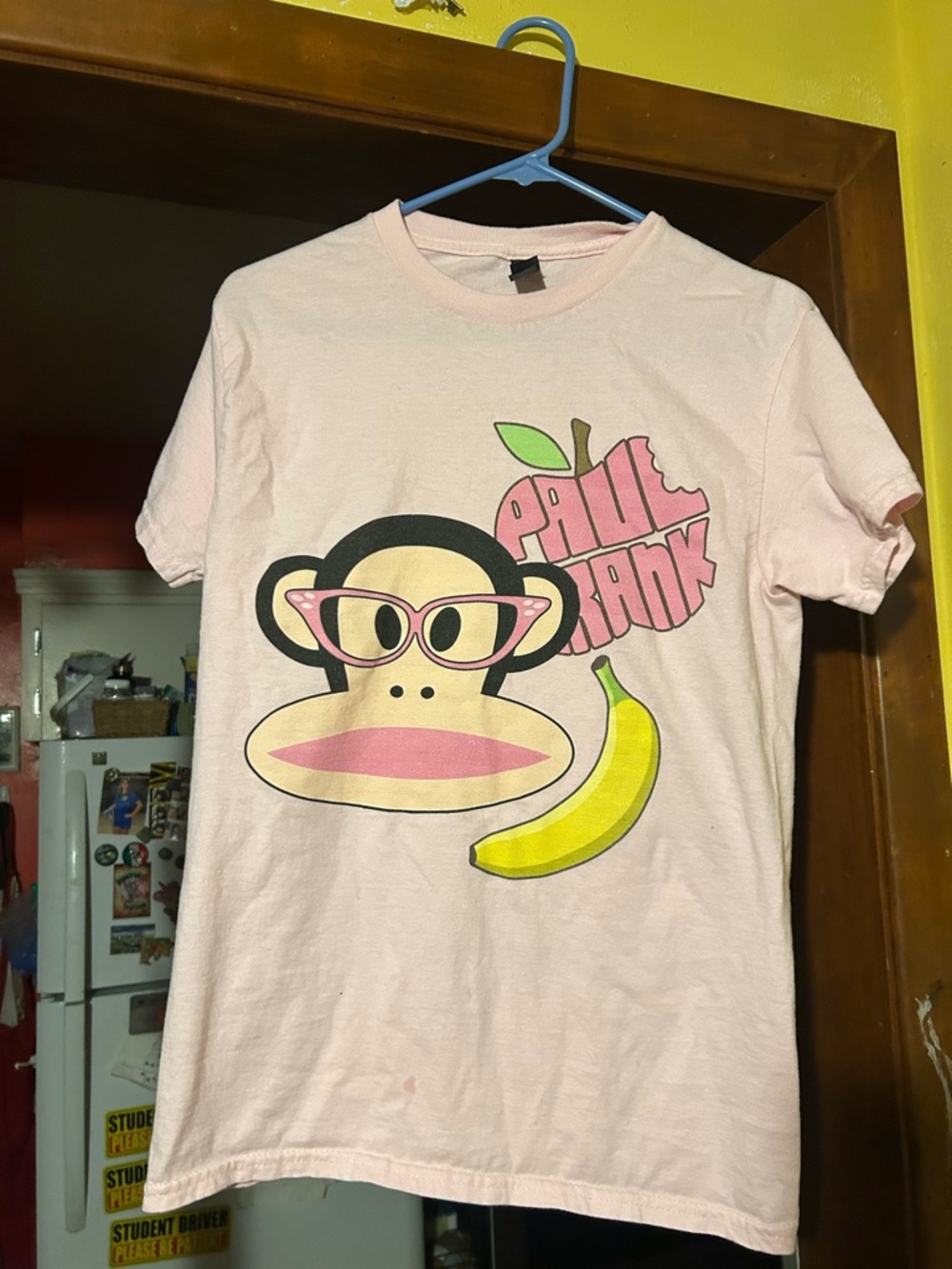 Paul Frank Girls' Pink Graphic Monkey Tee